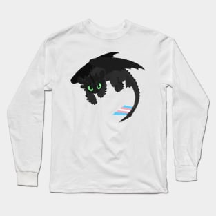 Toothless (Trans, Blue) Long Sleeve T-Shirt